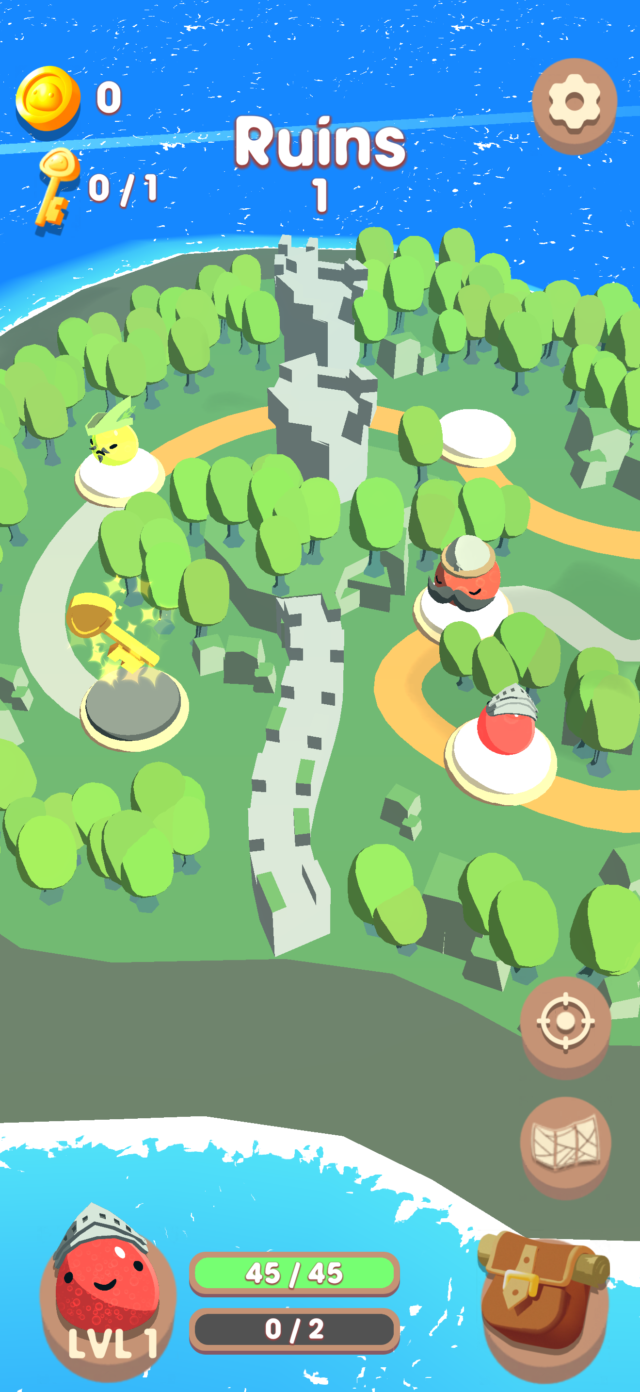 Feature: Explore Cute Worlds - Depict a vibrant biome, world map, or unique environment