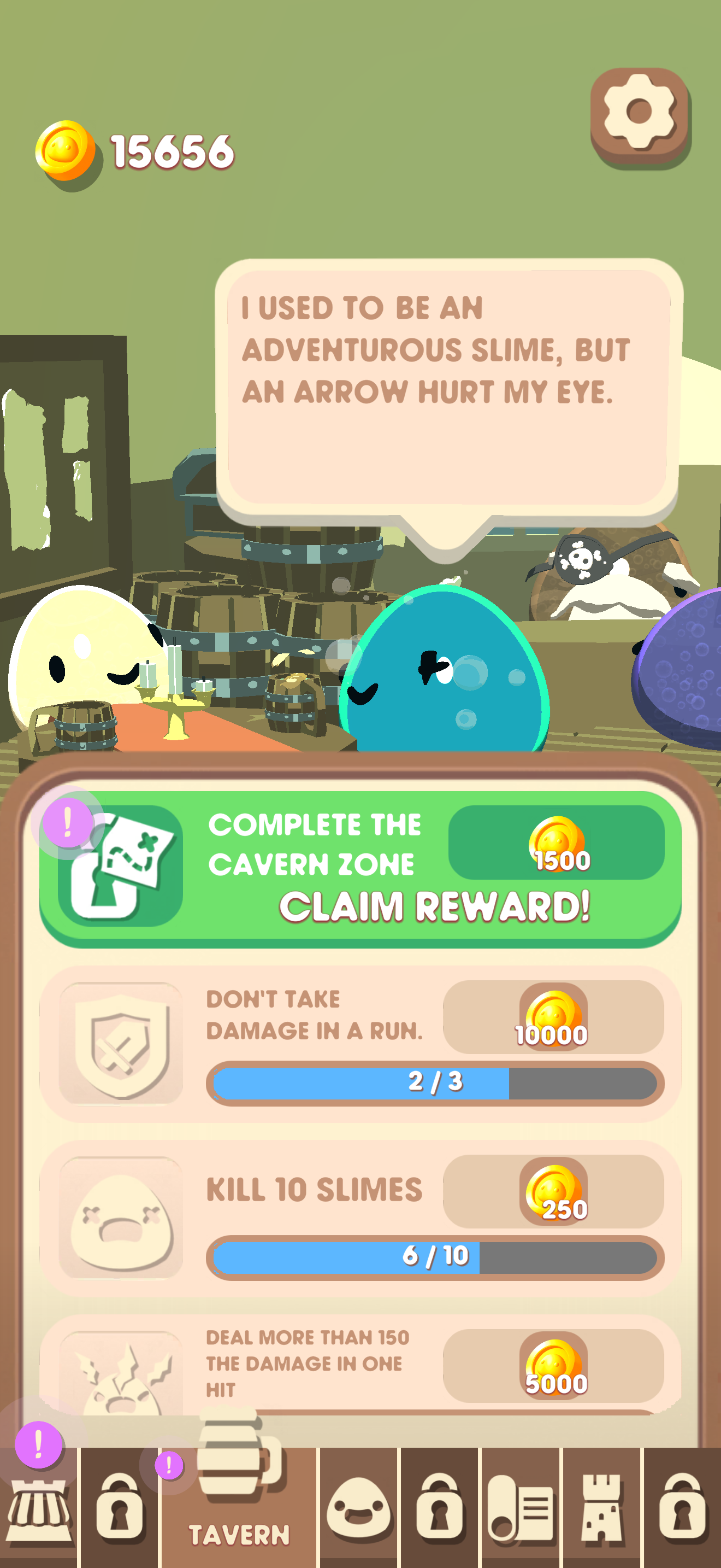 Screenshot 1: Tavern Quests!