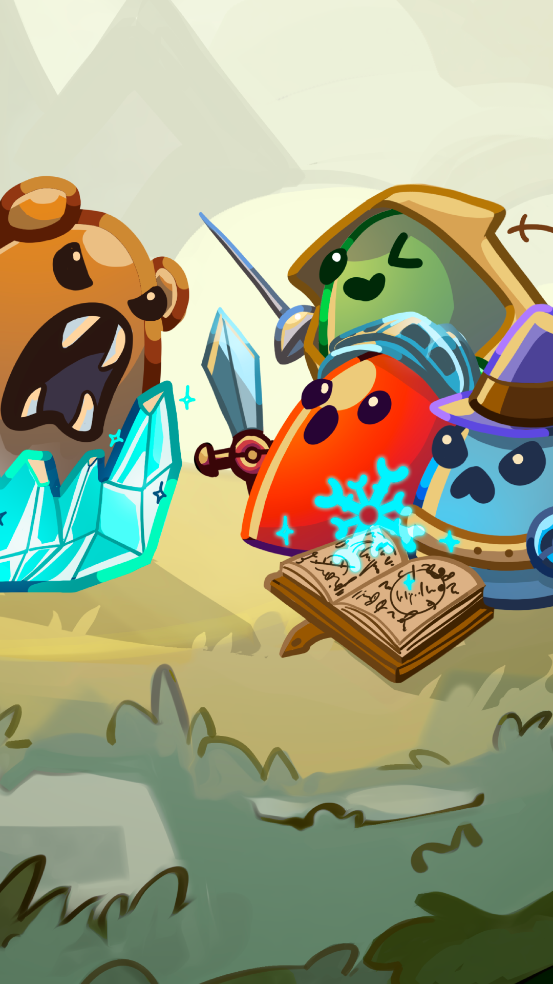 Rogue Slime Key Art (Main promotional art, portrait orientation)